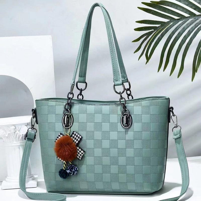 Green Leather Handbag for ladies 993-5 - Senora