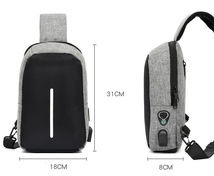 Black Messenger Bags Sports Bag Gym Bag 4184 - Senora