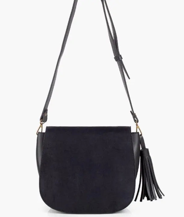 Black valvet Handbag For Girls 607 - Senora