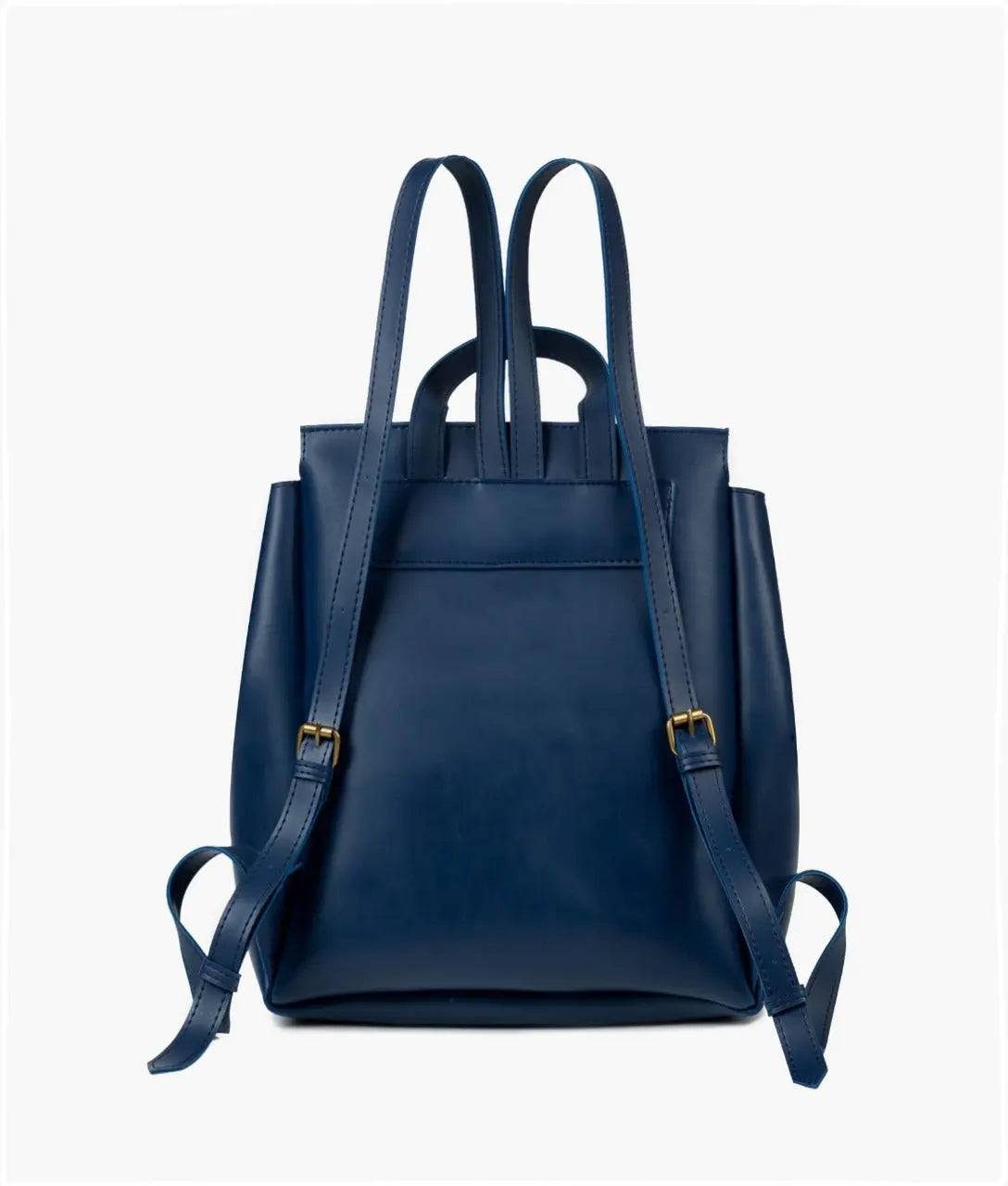 Blue Women Leather Backpacks 557 - Senora