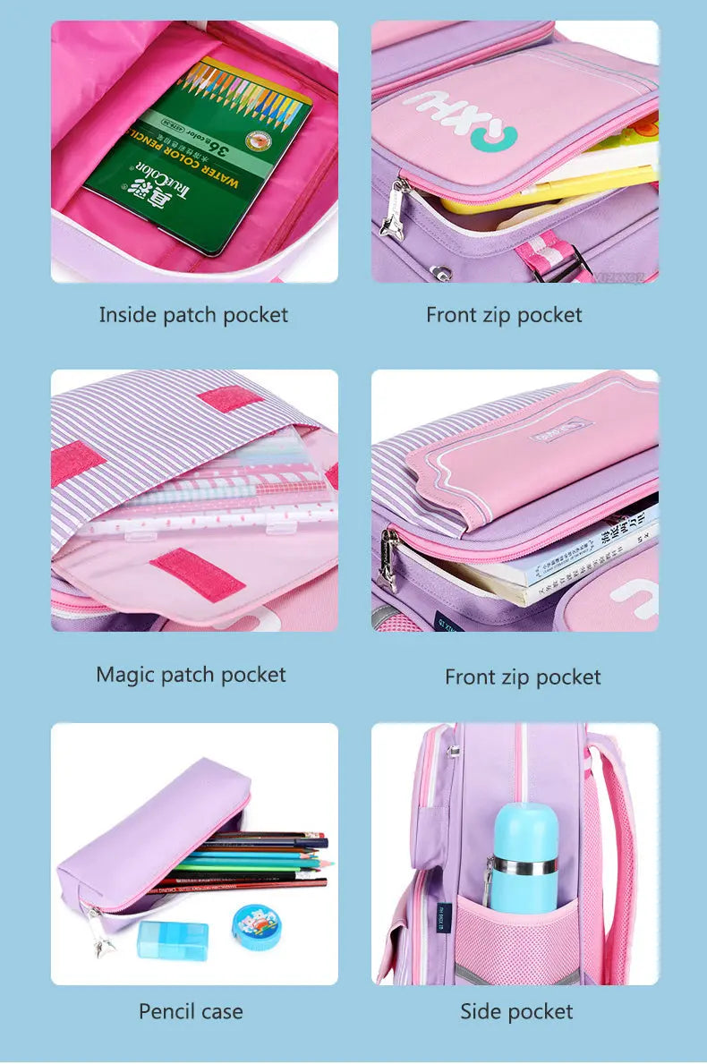 Pink Children's School Backpack - Model 4104 - Senora