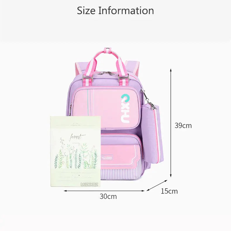 Pink Children's School Backpack - Model 4104 - Senora