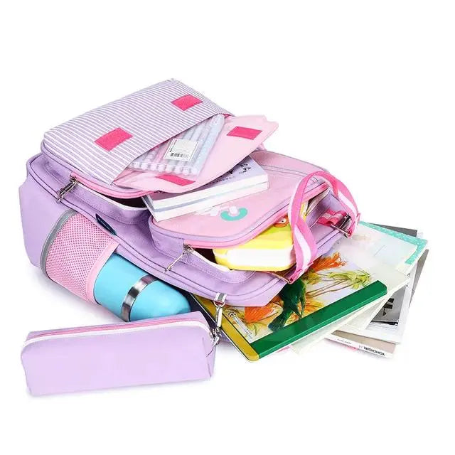 Pink Children's School Backpack - Model 4104 - Senora