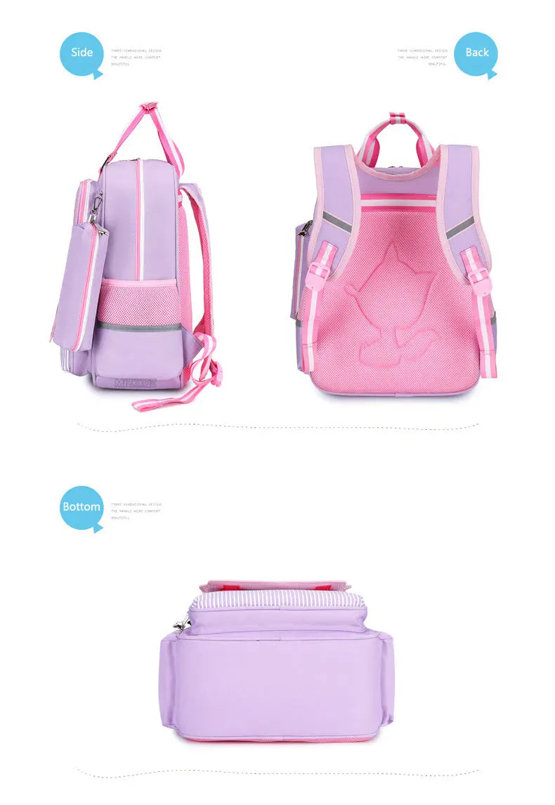Pink Children's School Backpack - Model 4104 - Senora