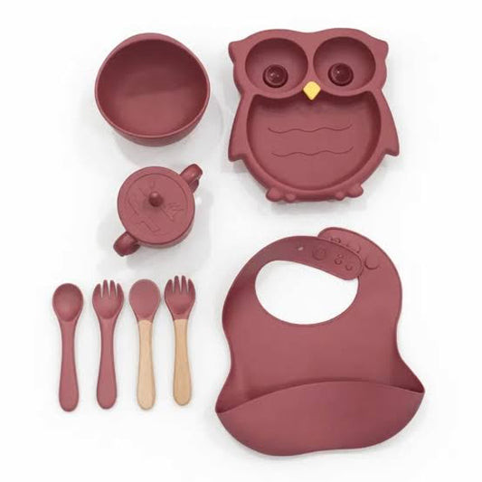 Silicone Baby Feeding Set BPA Free - 8 Pcs
