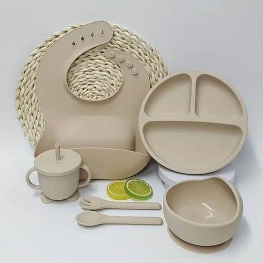 Silicone Baby Feeding Set BPA Free - 6 Pcs