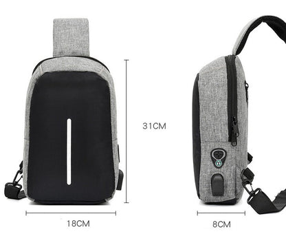 Black Messenger Bags Sports Bag Gym Bag 4184 - Senora