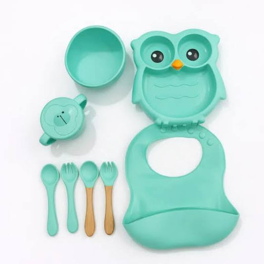 Silicone Baby Feeding Set BPA Free - 8 Pcs