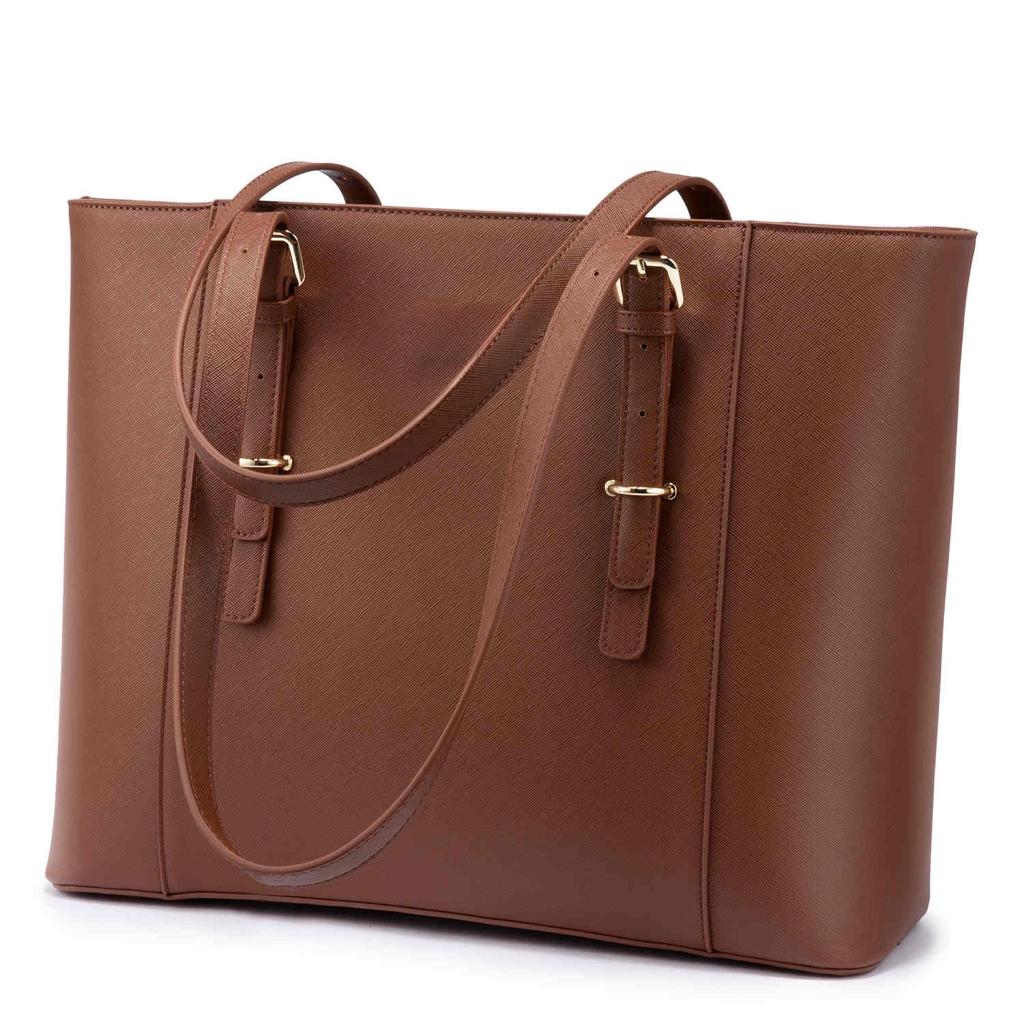 BROWN Laptop Handbag | Tote Bags | Laptop Briefcase | Laptop Bag 15.6-inch 107 - Senora
