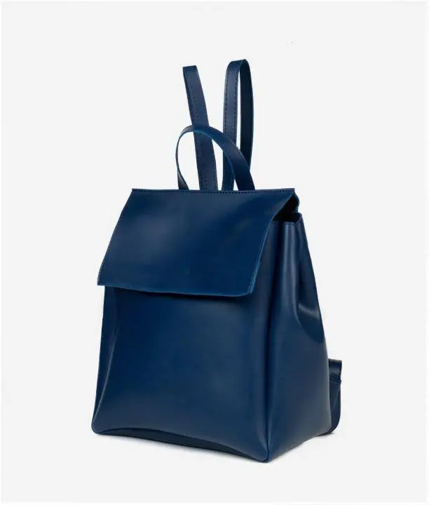 Blue Women Leather Backpacks 557 - Senora