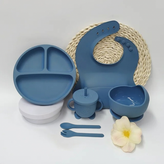 Silicone Baby Feeding Set BPA Free - 6 Pcs