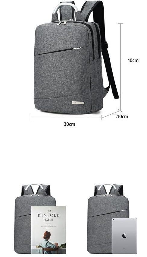 Grey Mens Womens Laptop Business Backpack 4232 - Senora