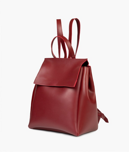 Maroon Women Leather Backpacks 557 - Senora