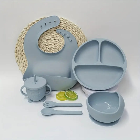 Silicone Baby Feeding Set BPA Free - 6 Pcs