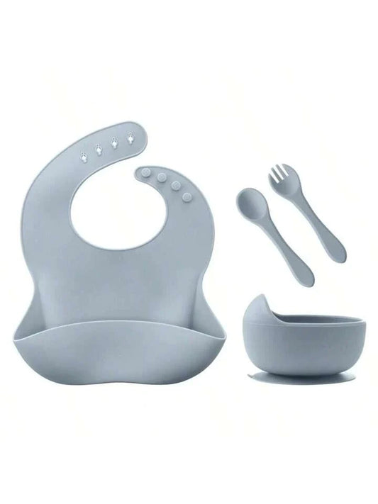 4Pcs Silicone Baby Feeding Set BPA Free - Cutlery