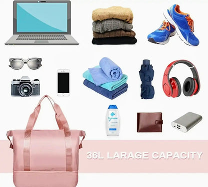 Stay prepared and stylish with waterproof travel,duffle, baby bag premium quality - Senora