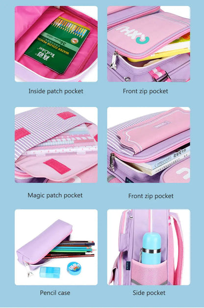 Pink Children's School Backpack - Model 4104 - Senora
