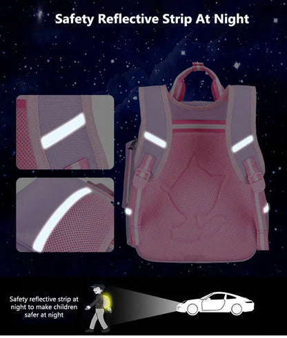 Pink Children's School Backpack - Model 4104 - Senora