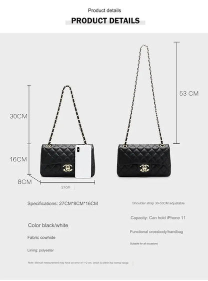 Chanel Brand Orignal Classic Medium Black lambskin leather with Gold hardware 4485 - Senora