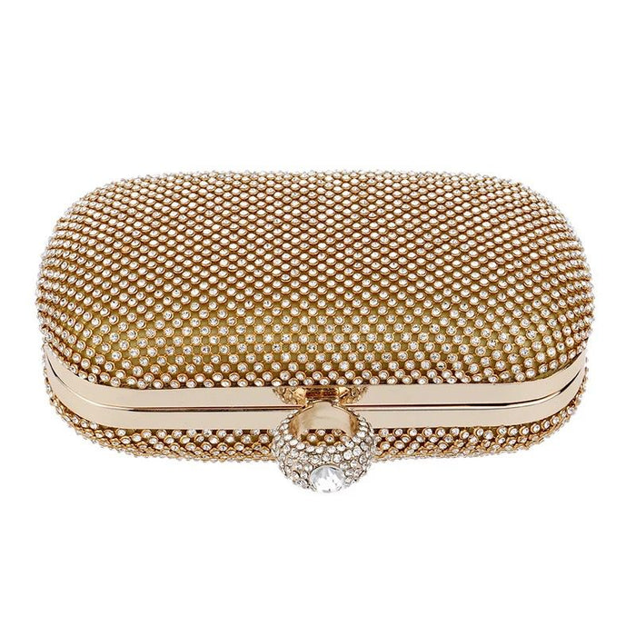 Golden Latest Stylo Bridal Clutch For Women 5002 - Senora