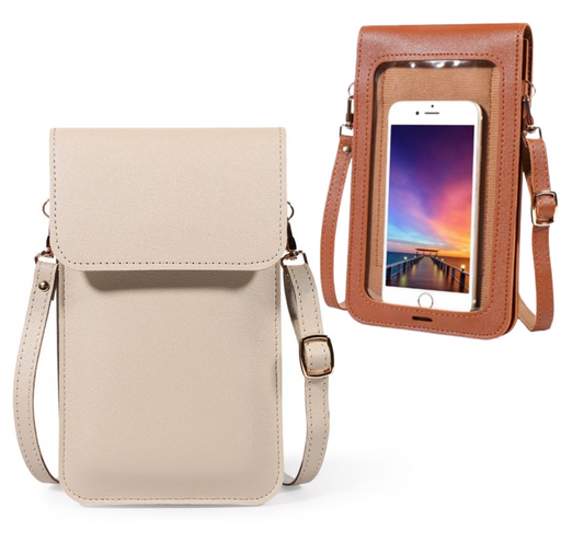 Touch Screen Ladies Cell Phone Wallet PU Leather 