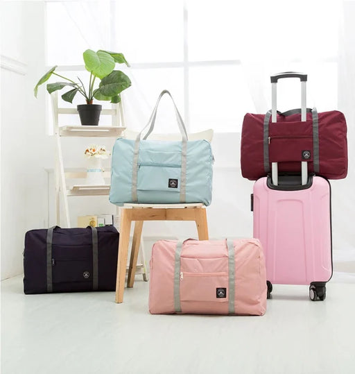 Foldable Travel Duffel Bag, Lightweight Carry On Luggage Bag For Women And Men, Waterproof Multipurpose Sport Duffle For Sports, Gym, Vacation (random Color) - Senora