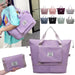 Women Travel Foldable Shoulder Bag Patchwork Tote Bag Casual Large Capacity Fashion Handbag - Senora